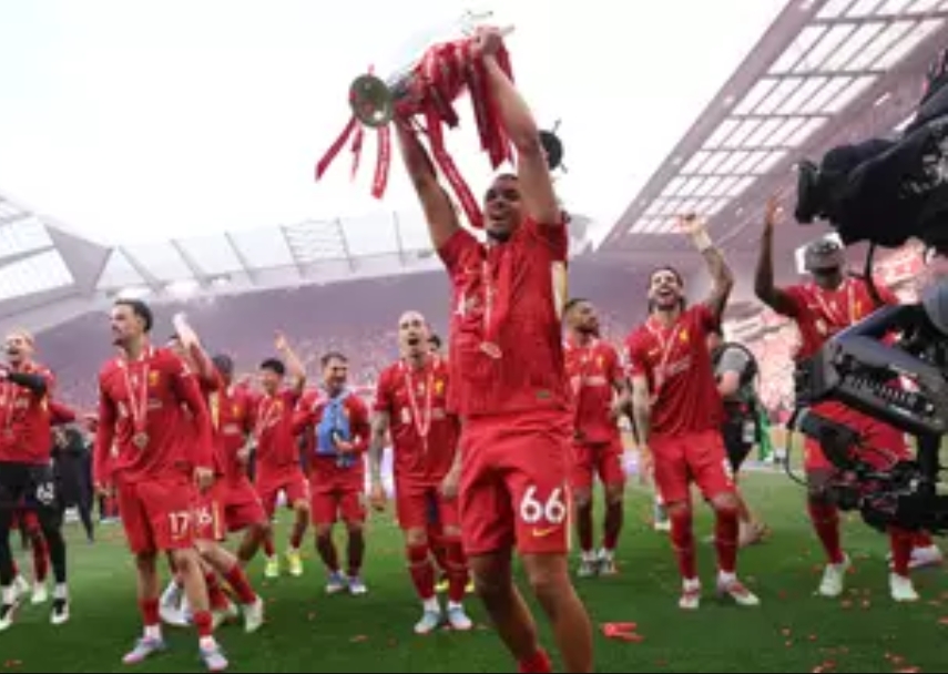 Liverpool fans think one player ‘refused’ to lift the Premier League trophy in front of the Kop and it’s divided opinion